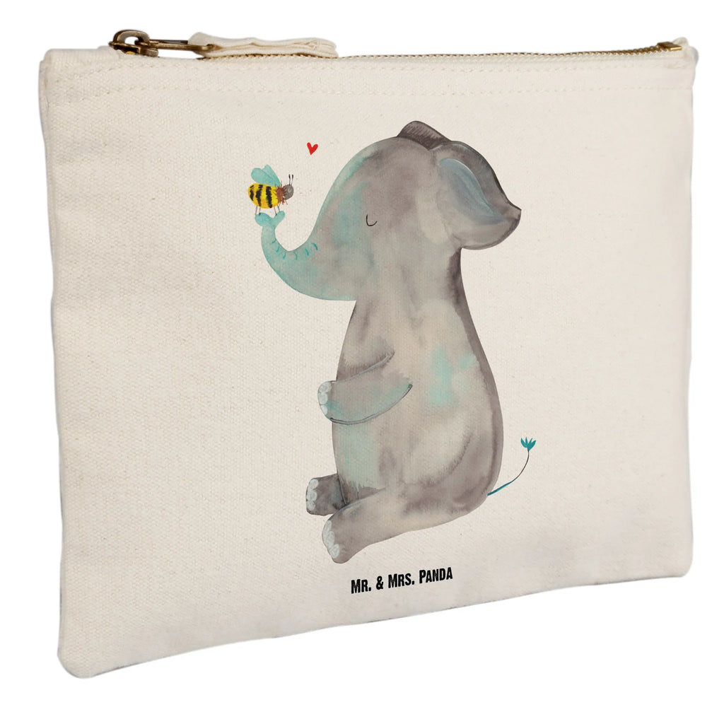 Schminktasche Elefant Biene Schminktasche, Kosmetiktasche, Kosmetikbeutel, Stiftemäppchen, Etui, Federmappe, Makeup, XXL, Schminketui, Kosmetiketui, Schlamperetui, Tiermotive, Gute Laune, lustige Sprüche, Tiere, Elefant, Biene, Liebe, Liebesbeweis, Jahrestag, Liebesgeschenk, Heiratsantrag, Hochzeitsgeschenk, Liebesspruch