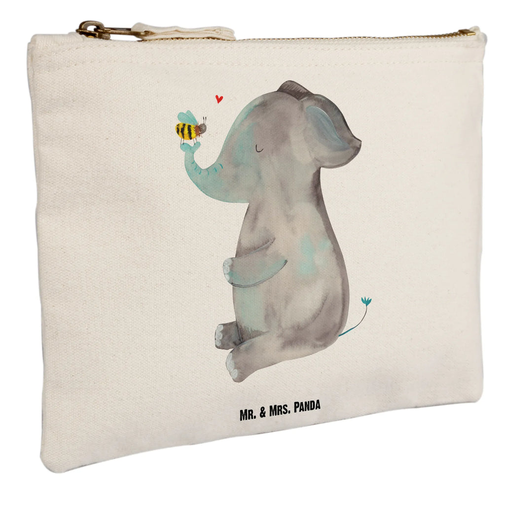 Schminktasche Elefant Biene Schminktasche, Kosmetiktasche, Kosmetikbeutel, Stiftemäppchen, Etui, Federmappe, Makeup, XXL, Schminketui, Kosmetiketui, Schlamperetui, Tiermotive, Gute Laune, lustige Sprüche, Tiere, Elefant, Biene, Liebe, Liebesbeweis, Jahrestag, Liebesgeschenk, Heiratsantrag, Hochzeitsgeschenk, Liebesspruch