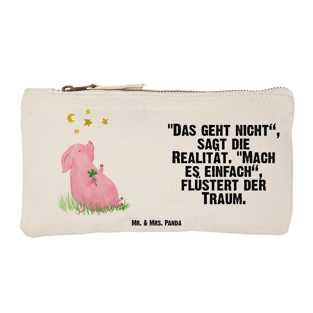 Schminktasche Glücksschwein Schminktasche, Kosmetiktasche, Kosmetikbeutel, Stiftemäppchen, Etui, Federmappe, Makeup, XXL, Schminketui, Kosmetiketui, Schlamperetui, Tiermotive, Gute Laune, lustige Sprüche, Tiere, Glücksschwein. Glück, Schwein, Schweinchen, Sterne, Sernchen, Ziele, Träume, Motivation, Glücksbringer