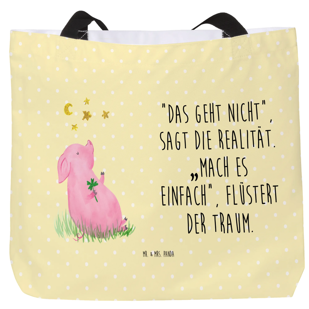 Shopper Schwein Glück Beutel, Einkaufstasche, Tasche, Strandtasche, Einkaufsbeutel, Shopper, Schultasche, Freizeittasche, Tragebeutel, Schulbeutel, Alltagstasche, Tiermotive, Gute Laune, lustige Sprüche, Tiere, Glücksschwein. Glück, Schwein, Schweinchen, Sterne, Sernchen, Ziele, Träume, Motivation, Glücksbringer