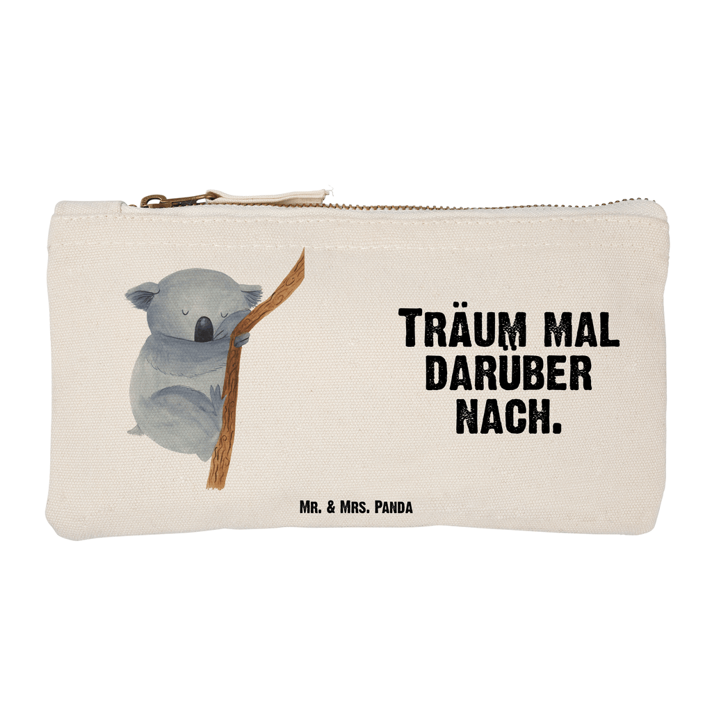 Schminktasche Koalabär Schminktasche, Kosmetiktasche, Kosmetikbeutel, Stiftemäppchen, Etui, Federmappe, Makeup, XXL, Schminketui, Kosmetiketui, Schlamperetui, Tiermotive, Gute Laune, lustige Sprüche, Tiere, Koala, träumen, Traum, schlafen, Schlafzimmer, Traumland, Bär, Koalabär