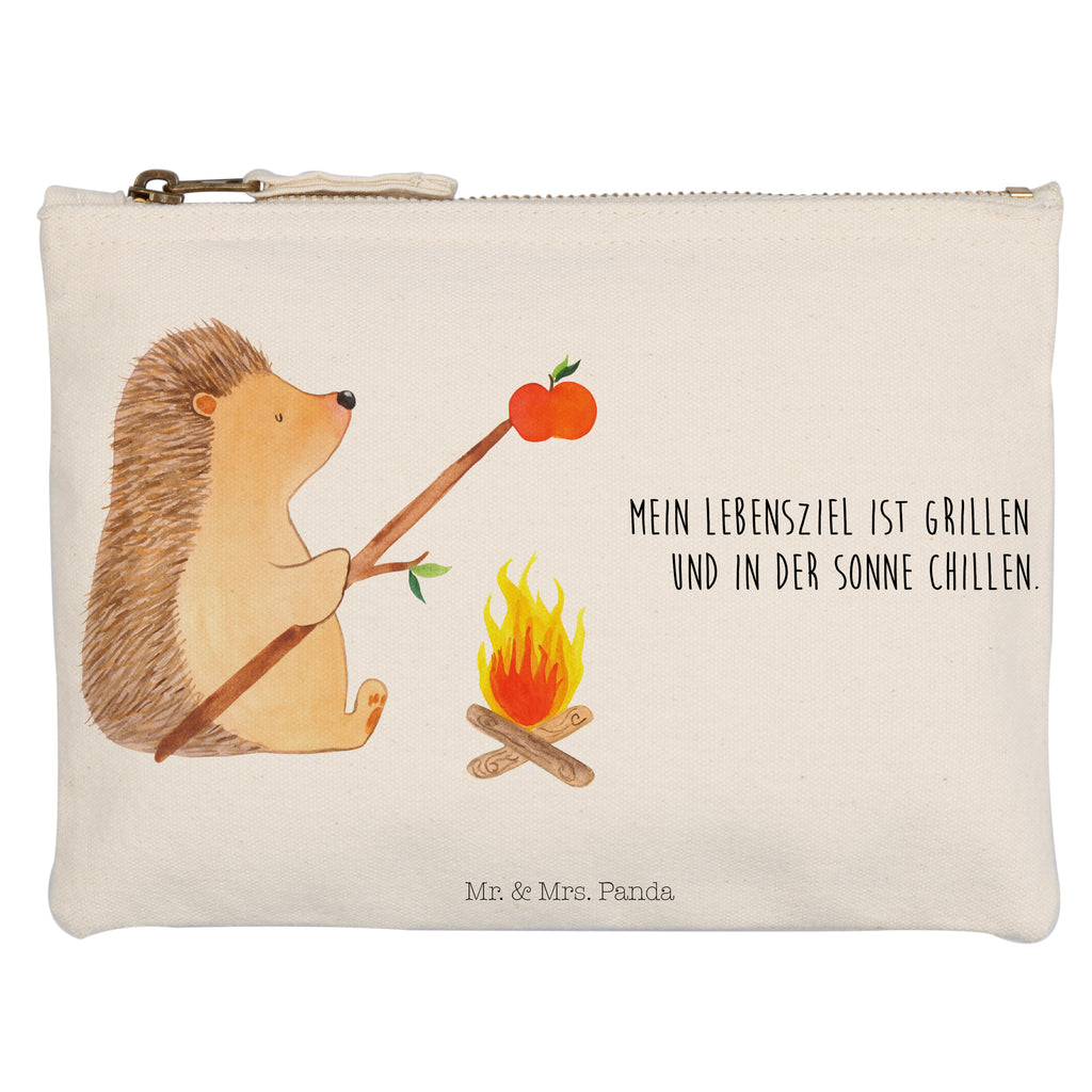 Schminktasche Igel Grillen Schminktasche, Kosmetiktasche, Kosmetikbeutel, Stiftemäppchen, Etui, Federmappe, Makeup, XXL, Schminketui, Kosmetiketui, Schlamperetui, Tiermotive, Gute Laune, lustige Sprüche, Tiere, Igel, Grillen, Ziele, Motivation, arbeitslos, Sinn des Lebens, Spruch