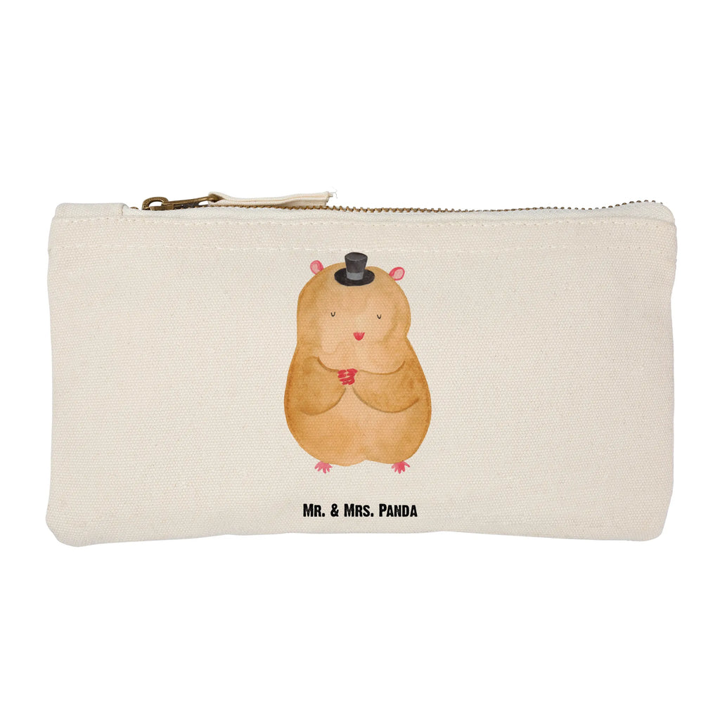 Schminktasche Hamster mit Hut Schminktasche, Kosmetiktasche, Kosmetikbeutel, Stiftemäppchen, Etui, Federmappe, Makeup, XXL, Schminketui, Kosmetiketui, Schlamperetui, Tiermotive, Gute Laune, lustige Sprüche, Tiere, Hamster, Hut, Magier, Zylinder, Zwerghamster, Zauberer