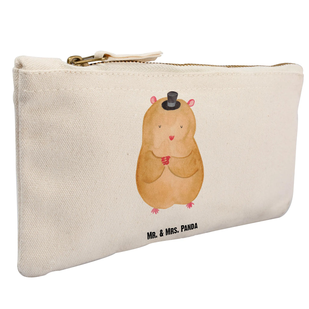 Schminktasche Hamster mit Hut Schminktasche, Kosmetiktasche, Kosmetikbeutel, Stiftemäppchen, Etui, Federmappe, Makeup, XXL, Schminketui, Kosmetiketui, Schlamperetui, Tiermotive, Gute Laune, lustige Sprüche, Tiere, Hamster, Hut, Magier, Zylinder, Zwerghamster, Zauberer