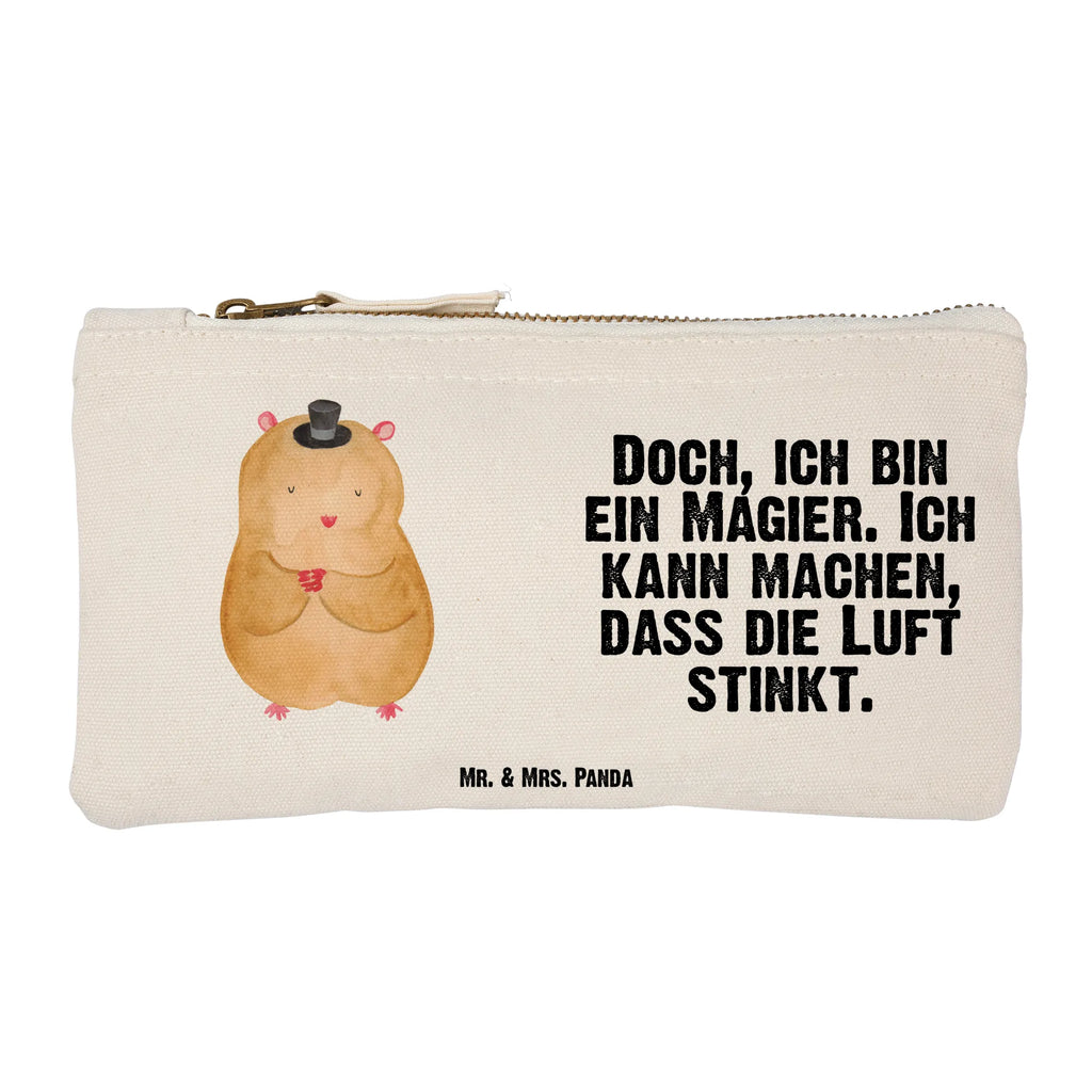 Schminktasche Hamster mit Hut Schminktasche, Kosmetiktasche, Kosmetikbeutel, Stiftemäppchen, Etui, Federmappe, Makeup, XXL, Schminketui, Kosmetiketui, Schlamperetui, Tiermotive, Gute Laune, lustige Sprüche, Tiere, Hamster, Hut, Magier, Zylinder, Zwerghamster, Zauberer