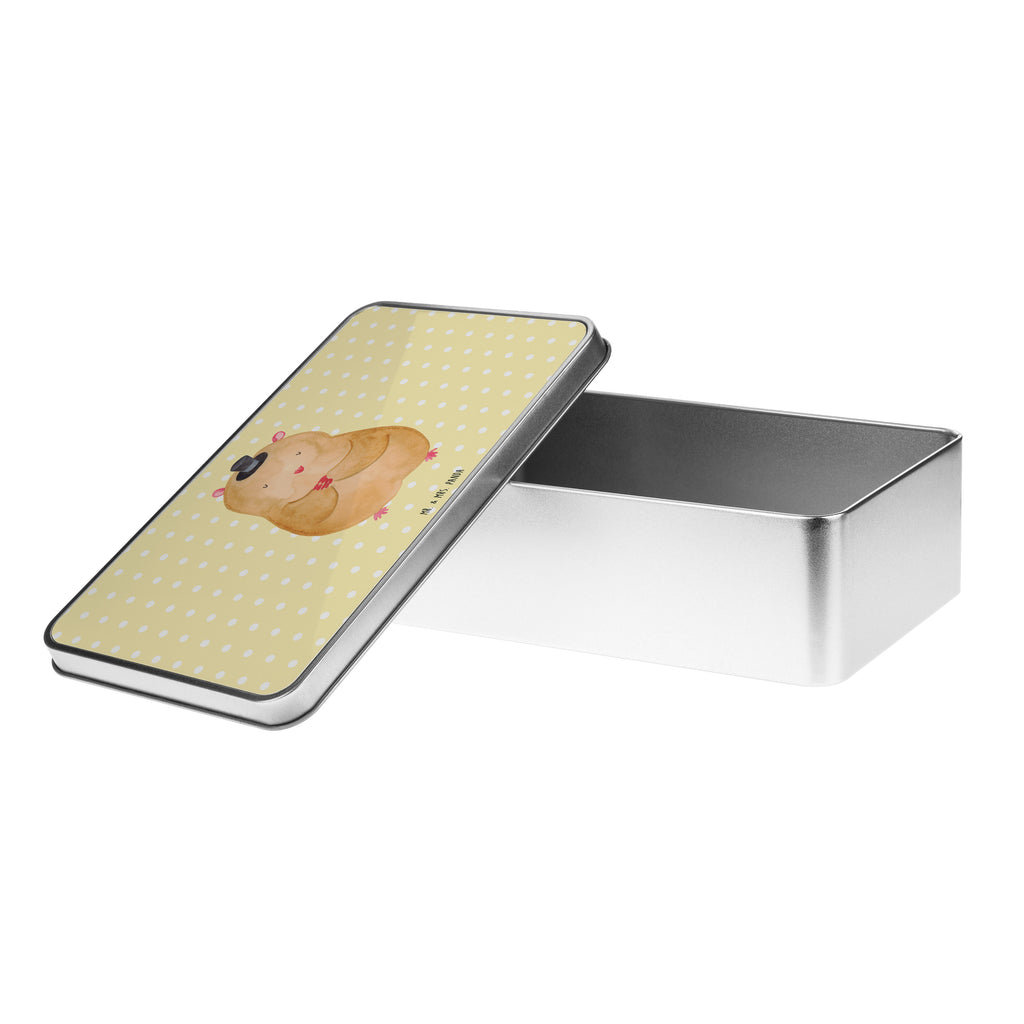 Metalldose rechteckig Hamster Hut Blechdose, Metalldose, Blechbox, Container, Keksdose, Vorratsdose, Vorratsbox, Döschen, Versperbox, Vesperdose, Aufbewahrungsdose, Aufbewahrungsbox, Aluminiumdose, Dose, Tiermotive, Gute Laune, lustige Sprüche, Tiere, Hamster, Hut, Magier, Zylinder, Zwerghamster, Zauberer