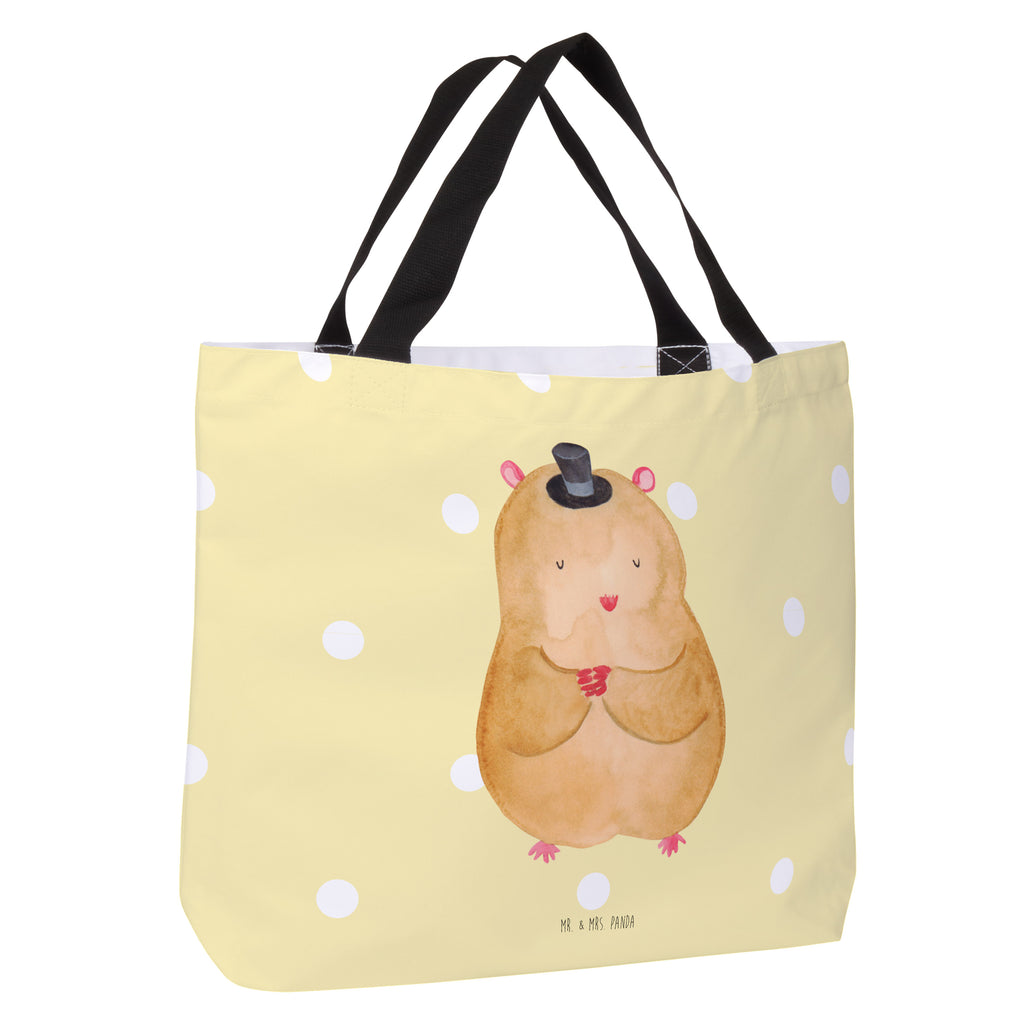 Shopper Hamster Hut Beutel, Einkaufstasche, Tasche, Strandtasche, Einkaufsbeutel, Shopper, Schultasche, Freizeittasche, Tragebeutel, Schulbeutel, Alltagstasche, Tiermotive, Gute Laune, lustige Sprüche, Tiere, Hamster, Hut, Magier, Zylinder, Zwerghamster, Zauberer