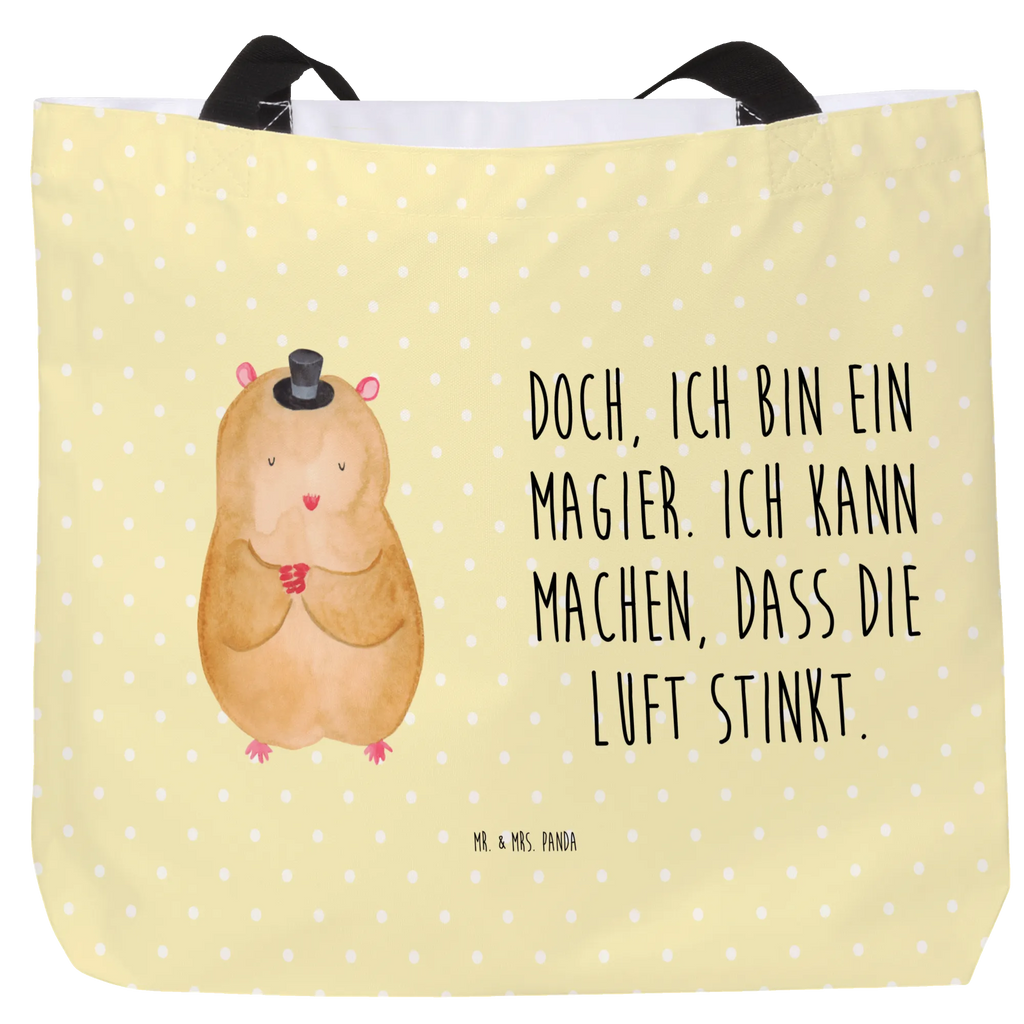 Shopper Hamster Hut Beutel, Einkaufstasche, Tasche, Strandtasche, Einkaufsbeutel, Shopper, Schultasche, Freizeittasche, Tragebeutel, Schulbeutel, Alltagstasche, Tiermotive, Gute Laune, lustige Sprüche, Tiere, Hamster, Hut, Magier, Zylinder, Zwerghamster, Zauberer