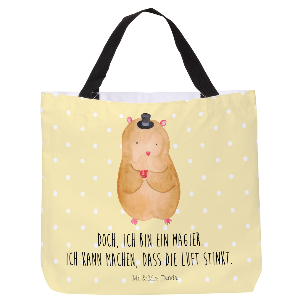 Shopper Hamster Hut Beutel, Einkaufstasche, Tasche, Strandtasche, Einkaufsbeutel, Shopper, Schultasche, Freizeittasche, Tragebeutel, Schulbeutel, Alltagstasche, Tiermotive, Gute Laune, lustige Sprüche, Tiere, Hamster, Hut, Magier, Zylinder, Zwerghamster, Zauberer