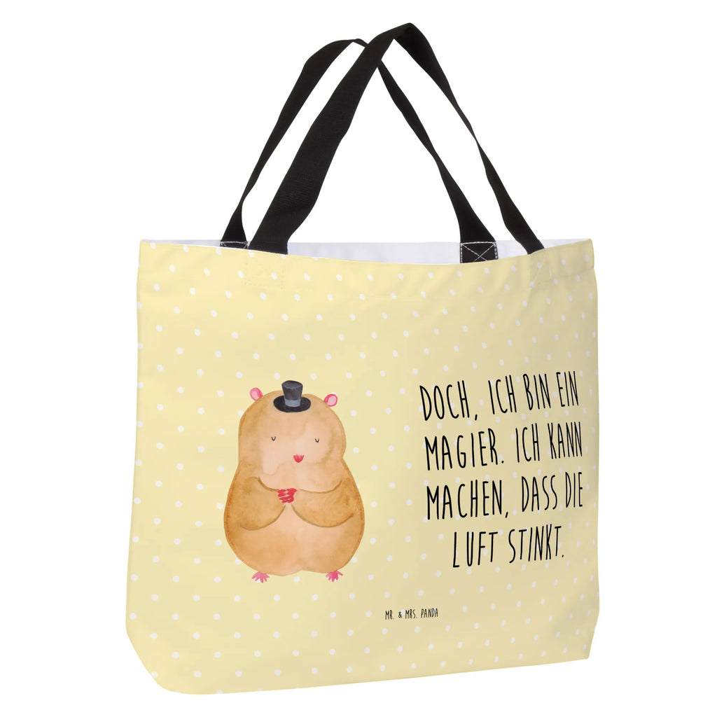 Shopper Hamster Hut Beutel, Einkaufstasche, Tasche, Strandtasche, Einkaufsbeutel, Shopper, Schultasche, Freizeittasche, Tragebeutel, Schulbeutel, Alltagstasche, Tiermotive, Gute Laune, lustige Sprüche, Tiere, Hamster, Hut, Magier, Zylinder, Zwerghamster, Zauberer