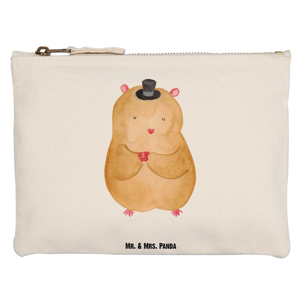 Schminktasche Hamster mit Hut Schminktasche, Kosmetiktasche, Kosmetikbeutel, Stiftemäppchen, Etui, Federmappe, Makeup, XXL, Schminketui, Kosmetiketui, Schlamperetui, Tiermotive, Gute Laune, lustige Sprüche, Tiere, Hamster, Hut, Magier, Zylinder, Zwerghamster, Zauberer