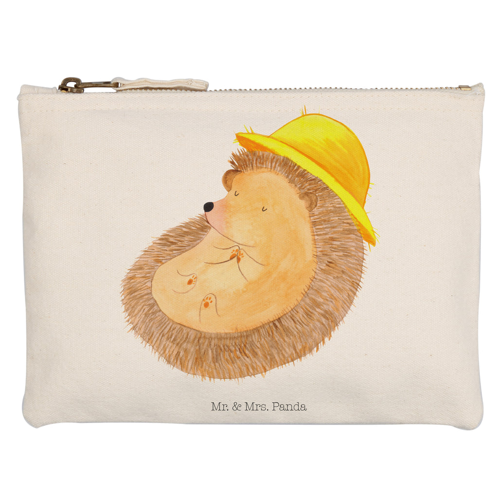 Schminktasche Igel Beten Schminktasche, Kosmetiktasche, Kosmetikbeutel, Stiftemäppchen, Etui, Federmappe, Makeup, XXL, Schminketui, Kosmetiketui, Schlamperetui, Tiermotive, Gute Laune, lustige Sprüche, Tiere, Igel, Igel mit Hut, Sonnenhut, Gott, Amen, beten, Leben, Dankbarkeit, Dankbar sein, dankbar, genießen