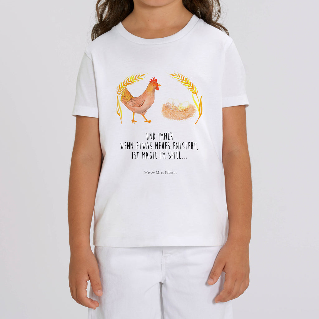 Organic Kinder T-Shirt Huhn Stolz Kinder T-Shirt, Kinder T-Shirt Mädchen, Kinder T-Shirt Jungen, Bauernhof, Hoftiere, Landwirt, Landwirtin, Hahn, Henne, Hühner, Eier, Hof, Landleben, Motivation, Geburt, Magie, Spruch, Schwangerschaft