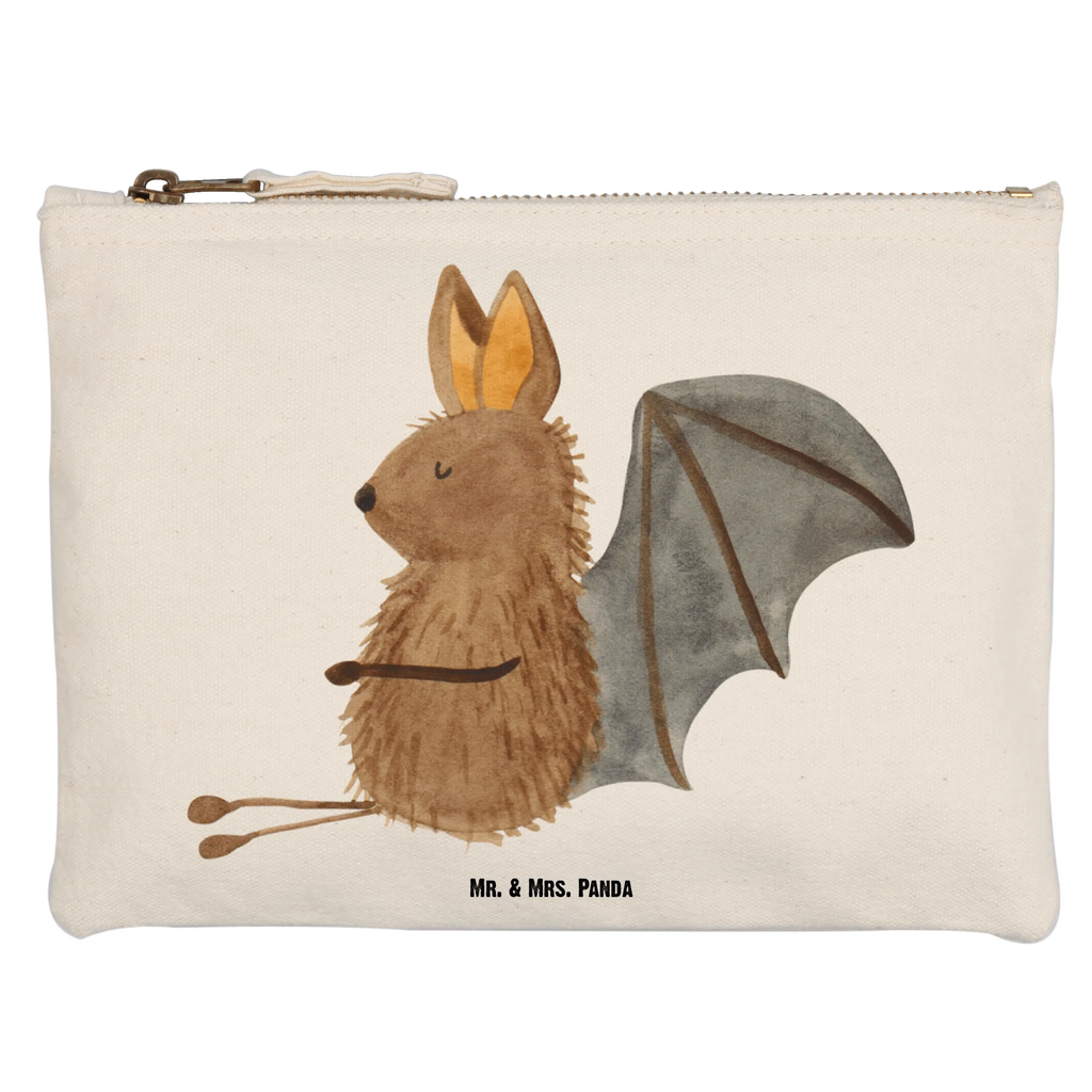 Schminktasche Fledermaus Sitzen Schminktasche, Kosmetiktasche, Kosmetikbeutel, Stiftemäppchen, Etui, Federmappe, Makeup, XXL, Schminketui, Kosmetiketui, Schlamperetui, Tiermotive, Gute Laune, lustige Sprüche, Tiere, Fledermaus, Fledermäuse, Motivation, entspannen