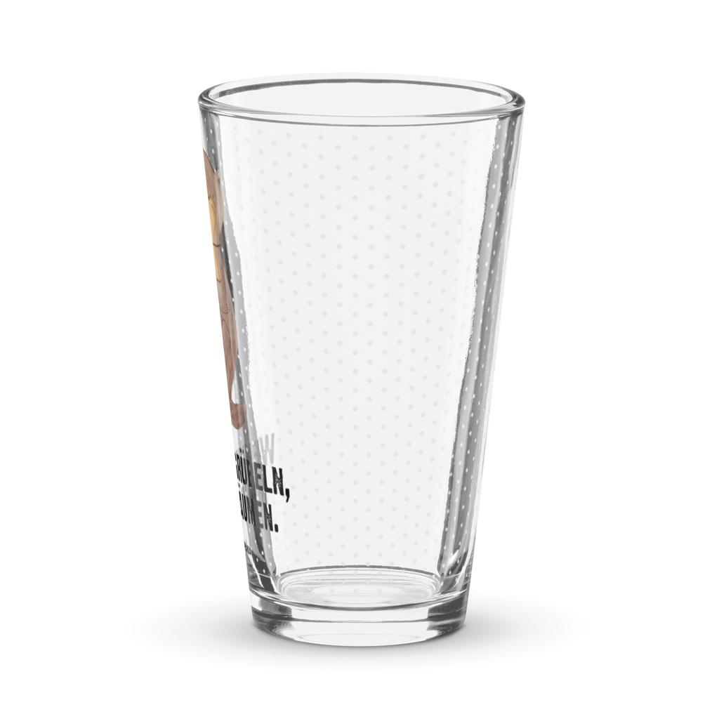 Premium Trinkglas Otter mit Muschelmedaillon Trinkglas, Glas, Pint Glas, Bierglas, Cocktail Glas, Wasserglas, Otter, Fischotter, Seeotter, Otterliebe, grübeln, träumen, Motivation, Tagträumen, Büro