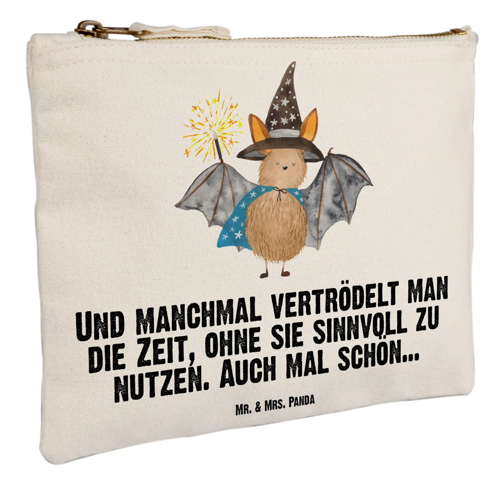 Schminktasche Fledermaus Zauberer Schminktasche, Kosmetiktasche, Kosmetikbeutel, Stiftemäppchen, Etui, Federmappe, Makeup, XXL, Schminketui, Kosmetiketui, Schlamperetui, Tiermotive, Gute Laune, lustige Sprüche, Tiere, Fledermaus, Fledermäuse, Zauberer, Magier, Frauen, reinsteigern