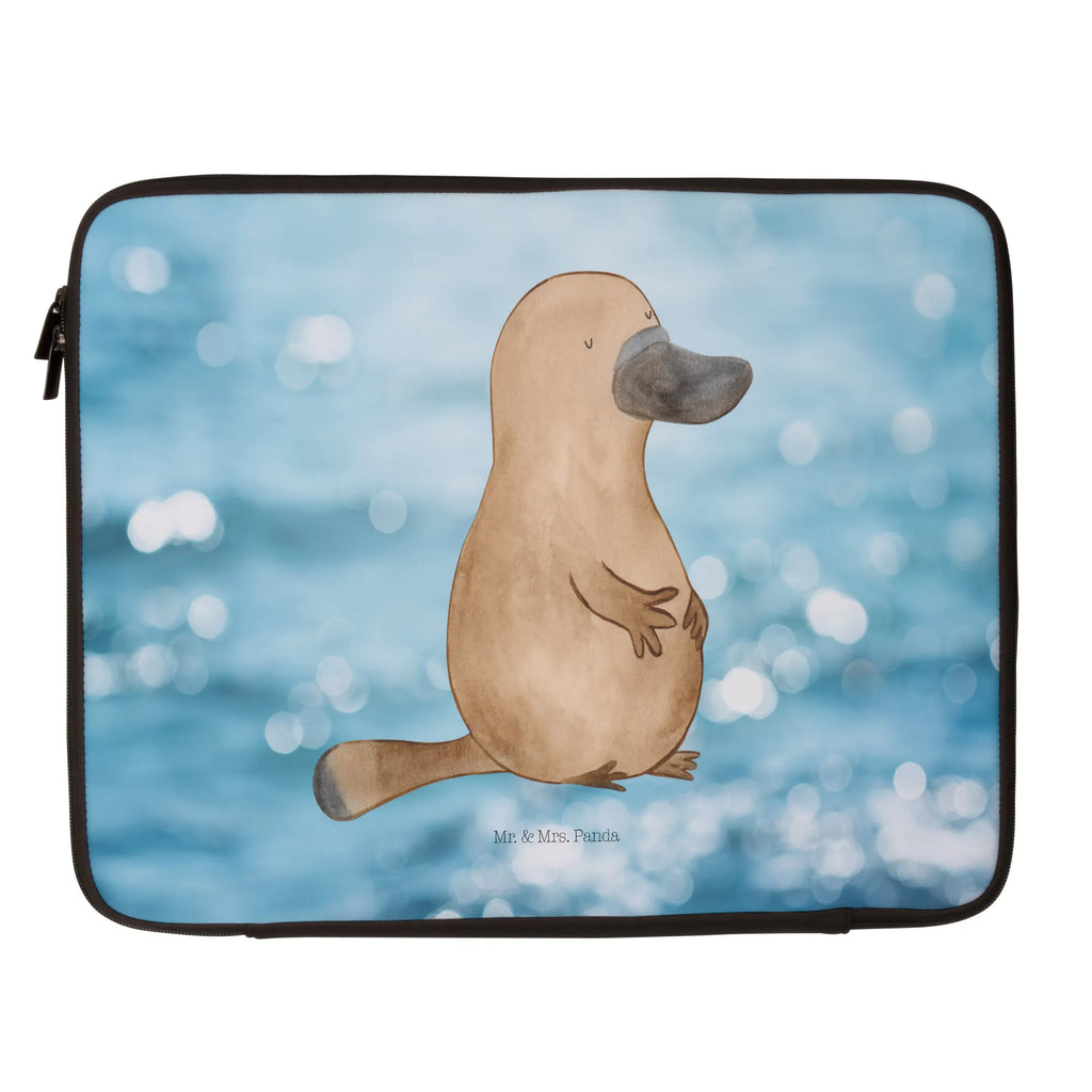 Notebook Tasche Schnabeltier Mut Notebook Tasche, Laptop, Computertasche, Tasche, Notebook-Tasche, Notebook-Reisehülle, Notebook Schutz, Meerestiere, Meer, Urlaub, Schnabeltier, Mut, mutig, Lebensweisheit, Schnabeltiere, Motivation, Training, Büro, Arbeit, Neuanfang, Neustart, Weltreise, Raodtrip