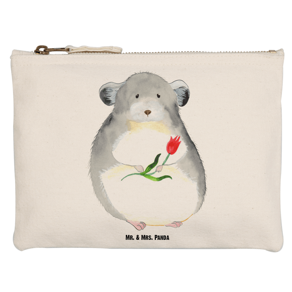 Schminktasche Chinchilla Blume Schminktasche, Kosmetiktasche, Kosmetikbeutel, Stiftemäppchen, Etui, Federmappe, Makeup, XXL, Schminketui, Kosmetiketui, Schlamperetui, Tiermotive, Gute Laune, lustige Sprüche, Tiere, Chinchilla, Chinchillas, Liebeskummer, Kummer, Depressionen, traurig sein, Chaos, Glücklichsein, Büro, Büroalltag