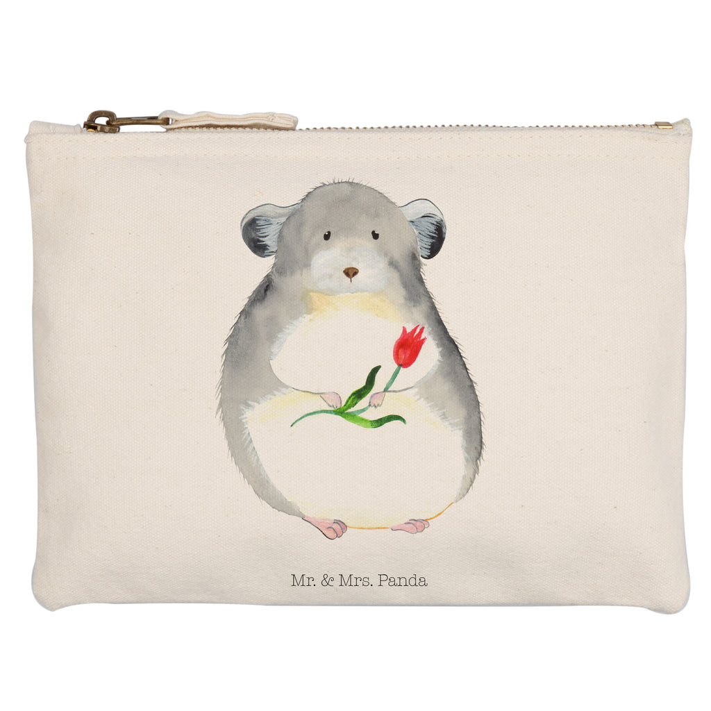 Schminktasche Chinchilla Blume Schminktasche, Kosmetiktasche, Kosmetikbeutel, Stiftemäppchen, Etui, Federmappe, Makeup, XXL, Schminketui, Kosmetiketui, Schlamperetui, Tiermotive, Gute Laune, lustige Sprüche, Tiere, Chinchilla, Chinchillas, Liebeskummer, Kummer, Depressionen, traurig sein, Chaos, Glücklichsein, Büro, Büroalltag