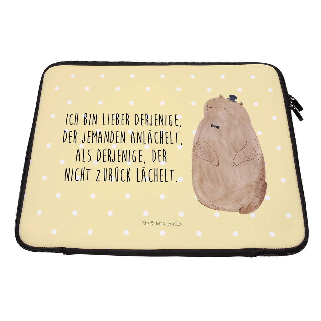 Notebook Tasche Murmeltier Notebook Tasche, Laptop, Computertasche, Tasche, Notebook-Tasche, Notebook-Reisehülle, Notebook Schutz, Tiermotive, Gute Laune, lustige Sprüche, Tiere, Murmeltier, Knigge, Fröhlichkeit, Freundlichkeit, Respekt, Anstand