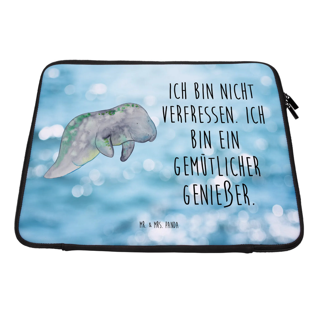 Notebook Tasche Seekuh Chillen Notebook Tasche, Laptop, Computertasche, Tasche, Notebook-Tasche, Notebook-Reisehülle, Notebook Schutz, Meerestiere, Meer, Urlaub, Seekuh, Seekühe, Diät, Abnehmen, Zucker, Diätwahn, Essen, Süßigkeiten