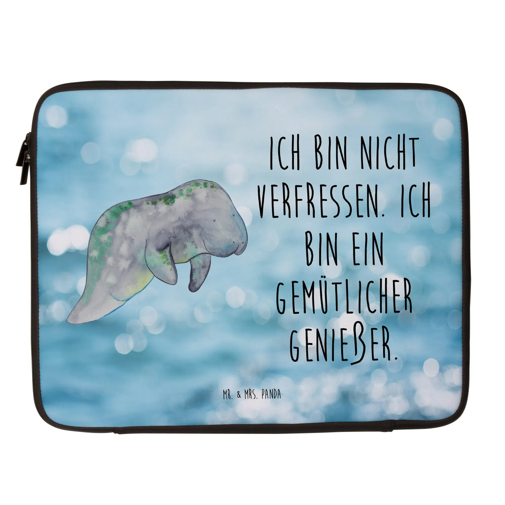 Notebook Tasche Seekuh Chillen Notebook Tasche, Laptop, Computertasche, Tasche, Notebook-Tasche, Notebook-Reisehülle, Notebook Schutz, Meerestiere, Meer, Urlaub, Seekuh, Seekühe, Diät, Abnehmen, Zucker, Diätwahn, Essen, Süßigkeiten