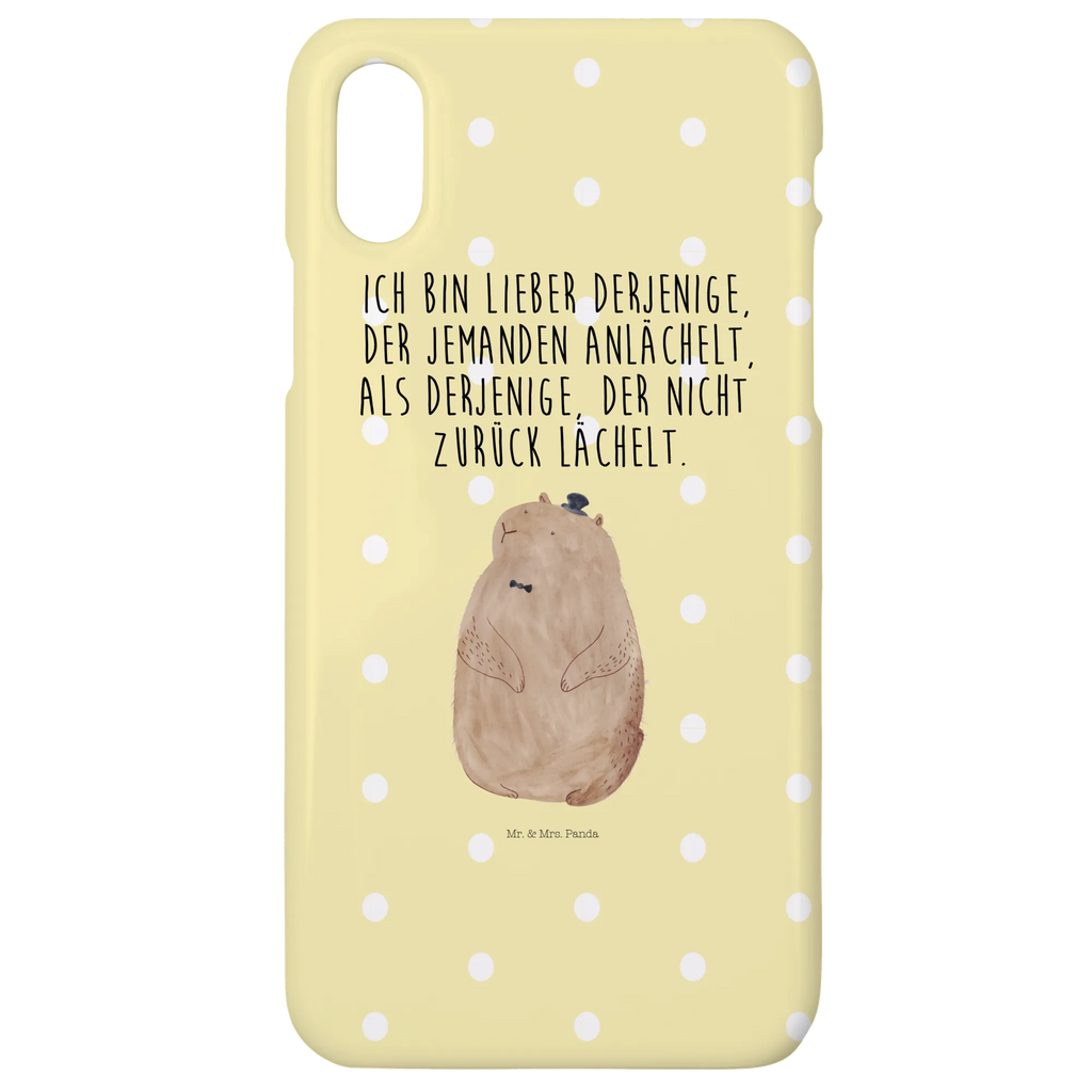 Handyhülle Murmeltier Handyhülle, Handycover, Cover, Handy, Hülle, Iphone 10, Iphone X, Tiermotive, Gute Laune, lustige Sprüche, Tiere, Murmeltier, Knigge, Fröhlichkeit, Freundlichkeit, Respekt, Anstand