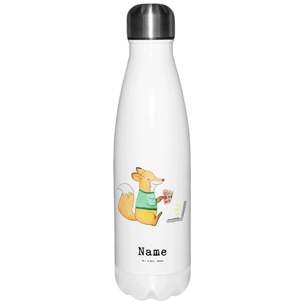 Personalisierte Thermosflasche Modejournalist mit Herz Personalisierte Isolierflasche, Personalisierte Thermoflasche, Personalisierte Trinkflasche, Trinkflasche Mit Namen, Wunschname, Bedrucken, Namensflasche, Beruf, Ausbildung, Jubiläum, Abschied, Rente, Kollege, Kollegin, Geschenk, Schenken, Arbeitskollege, Mitarbeiter, Firma, Danke, Dankeschön, Modejournalist, Journalist, Reporter, Redakteur, Pressebüro, Studium