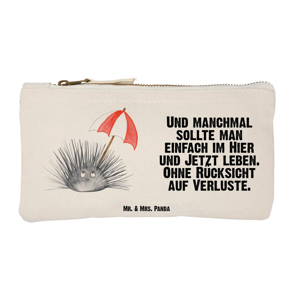 Schminktasche Seeigel Schminktasche, Kosmetiktasche, Kosmetikbeutel, Stiftemäppchen, Etui, Federmappe, Makeup, XXL, Schminketui, Kosmetiketui, Schlamperetui, Meerestiere, Meer, Urlaub, Seeigel, Achtsamkeit, Selbstakzeptanz, Selbstliebe, Hier und Jetzt, Leben, Lebe