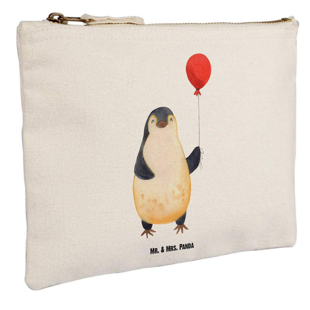 Schminktasche Pinguin Luftballon Schminktasche, Kosmetiktasche, Kosmetikbeutel, Stiftemäppchen, Etui, Federmappe, Makeup, XXL, Schminketui, Kosmetiketui, Schlamperetui, Pinguin, Pinguine, Luftballon, Tagträume, Lebenslust, Geschenk Freundin, Geschenkidee, beste Freundin, Motivation, Neustart, neues Leben, Liebe, Glück