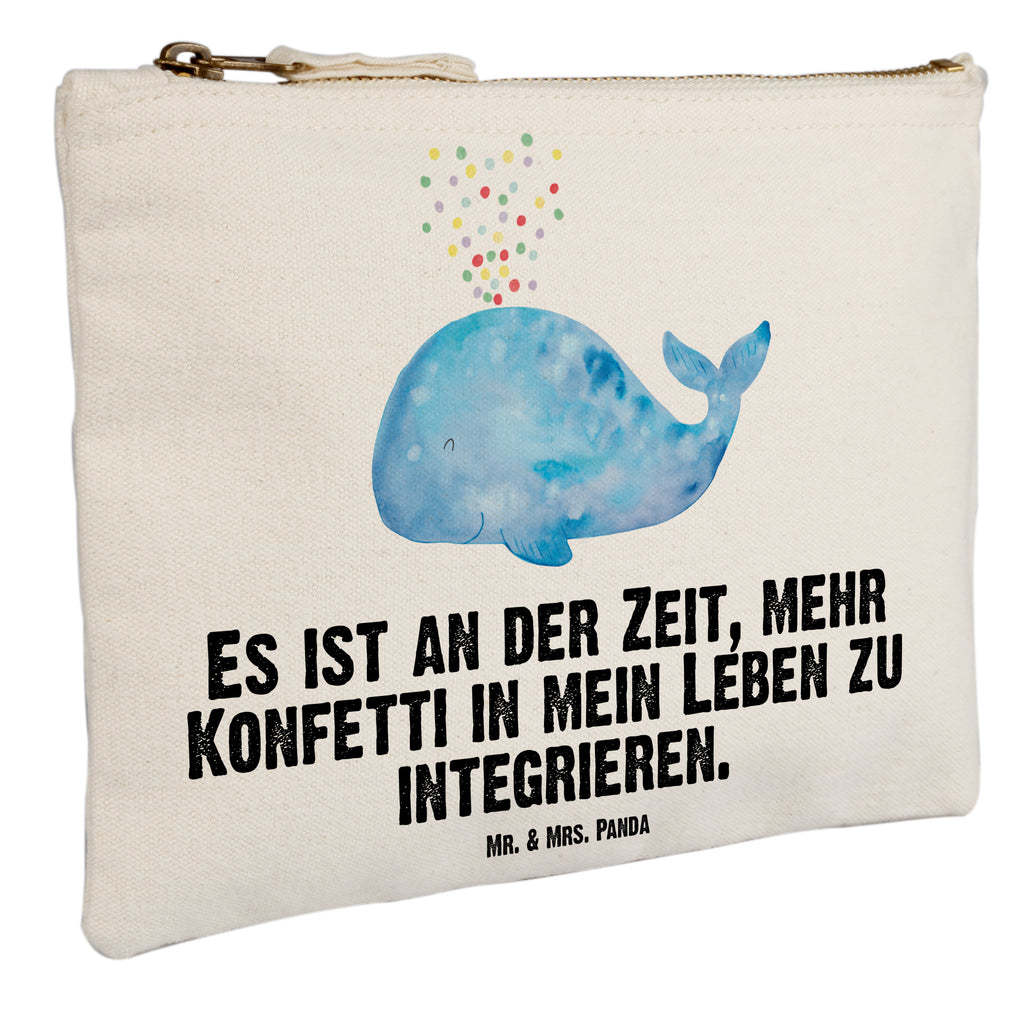 Schminktasche Wal Konfetti Schminktasche, Kosmetiktasche, Kosmetikbeutel, Stiftemäppchen, Etui, Federmappe, Makeup, XXL, Schminketui, Kosmetiketui, Schlamperetui, Meerestiere, Meer, Urlaub, Wal, Konfetti, Wale, Motivation, Neuanfang, Trennung, Diät, Abnehmen, Neustart, Lebensabschnitt, Geburtstag