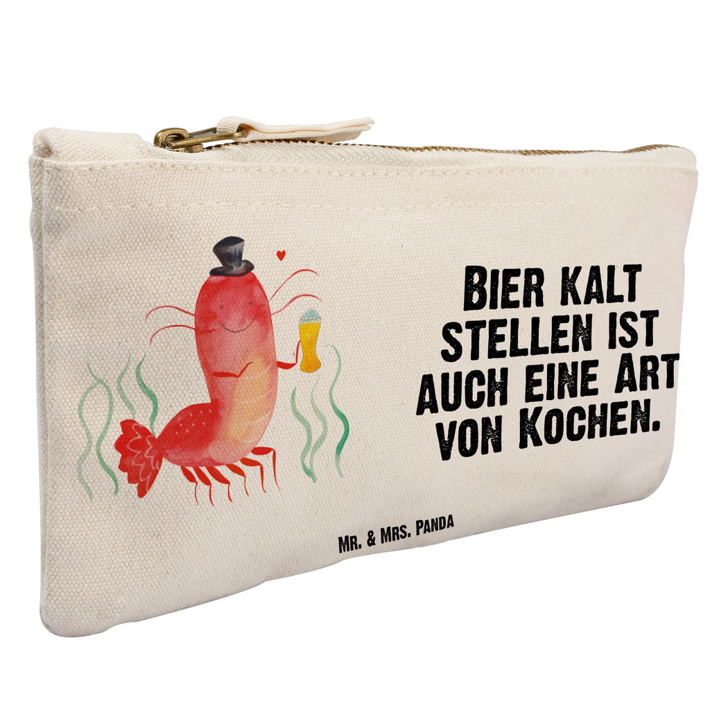 Schminktasche Hummer Weizen Schminktasche, Kosmetiktasche, Kosmetikbeutel, Stiftemäppchen, Etui, Federmappe, Makeup, XXL, Schminketui, Kosmetiketui, Schlamperetui, Meerestiere, Meer, Urlaub, Garnele, Garnelen, Bier, Kochen, Männerhaushalt, Junggeselle, Junggesellin, Bierliebhaber, Kneipe, Gasthaus, Wirtschaft