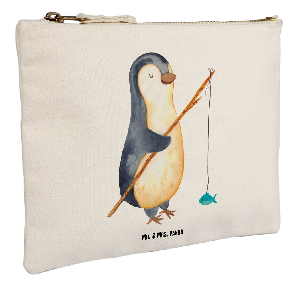 Schminktasche Pinguin Angler Schminktasche, Kosmetiktasche, Kosmetikbeutel, Stiftemäppchen, Etui, Federmappe, Makeup, XXL, Schminketui, Kosmetiketui, Schlamperetui, Pinguin, Pinguine, Angeln, Angler, Tagträume, Hobby, Plan, Planer, Tagesplan, Neustart, Motivation, Geschenk, Freundinnen, Geschenkidee, Urlaub, Wochenende