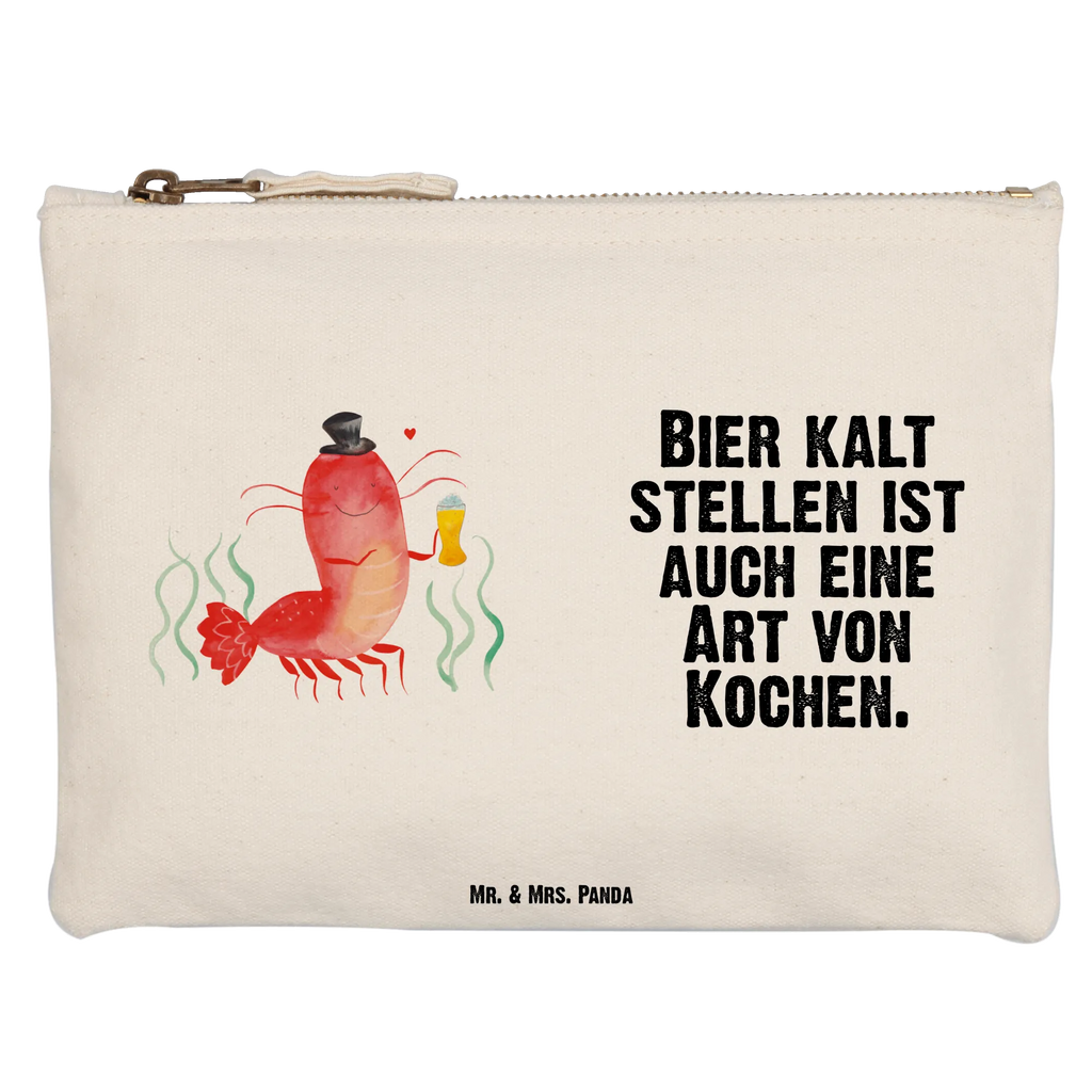 Schminktasche Hummer Weizen Schminktasche, Kosmetiktasche, Kosmetikbeutel, Stiftemäppchen, Etui, Federmappe, Makeup, XXL, Schminketui, Kosmetiketui, Schlamperetui, Meerestiere, Meer, Urlaub, Garnele, Garnelen, Bier, Kochen, Männerhaushalt, Junggeselle, Junggesellin, Bierliebhaber, Kneipe, Gasthaus, Wirtschaft