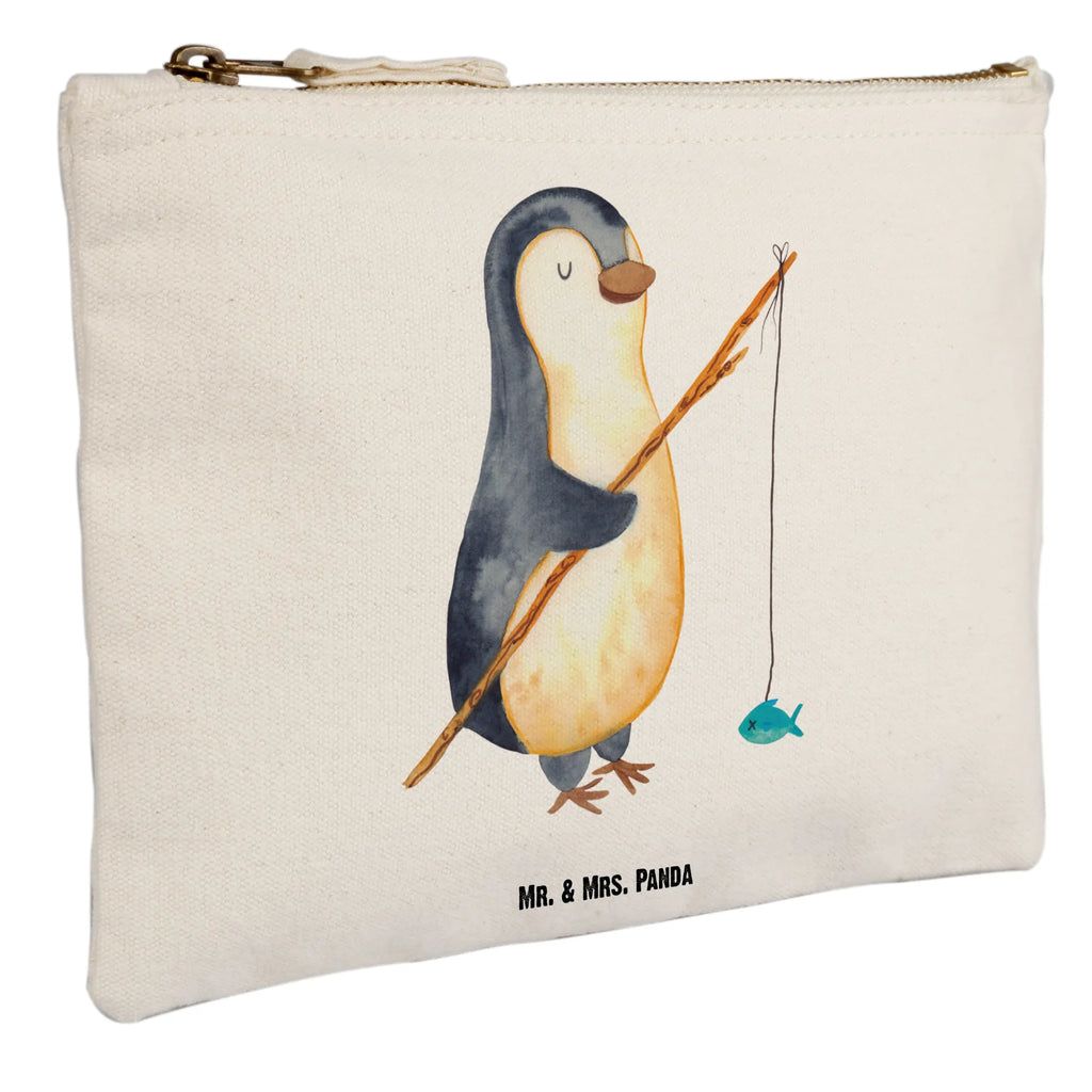 Schminktasche Pinguin Angler Schminktasche, Kosmetiktasche, Kosmetikbeutel, Stiftemäppchen, Etui, Federmappe, Makeup, XXL, Schminketui, Kosmetiketui, Schlamperetui, Pinguin, Pinguine, Angeln, Angler, Tagträume, Hobby, Plan, Planer, Tagesplan, Neustart, Motivation, Geschenk, Freundinnen, Geschenkidee, Urlaub, Wochenende