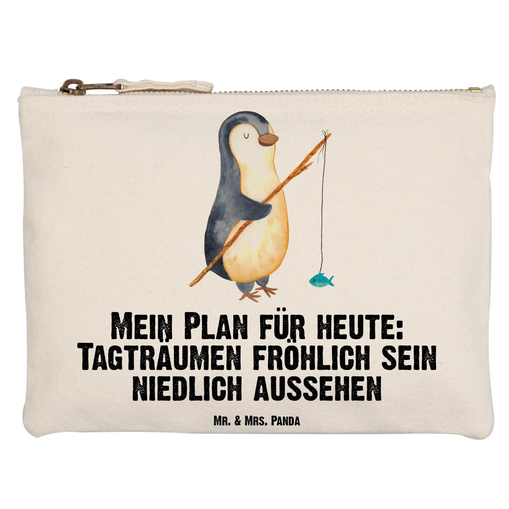 Schminktasche Pinguin Angler Schminktasche, Kosmetiktasche, Kosmetikbeutel, Stiftemäppchen, Etui, Federmappe, Makeup, XXL, Schminketui, Kosmetiketui, Schlamperetui, Pinguin, Pinguine, Angeln, Angler, Tagträume, Hobby, Plan, Planer, Tagesplan, Neustart, Motivation, Geschenk, Freundinnen, Geschenkidee, Urlaub, Wochenende