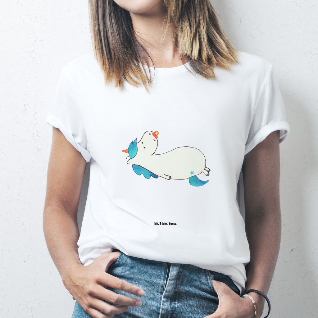 T-Shirt Standard Einhorn Schnullie T-Shirt, Shirt, Tshirt, Lustiges T-Shirt, T-Shirt mit Spruch, Party, Junggesellenabschied, Jubiläum, Geburstag, Herrn, Damen, Männer, Frauen, Schlafshirt, Nachthemd, Sprüche, Einhorn, Einhörner, Einhorn Deko, Pegasus, Unicorn, Baby, Kleinkind, Geburt, Geburtstag, Säugling, Schnuller, Geschenk Geburt, Mutter, Mama