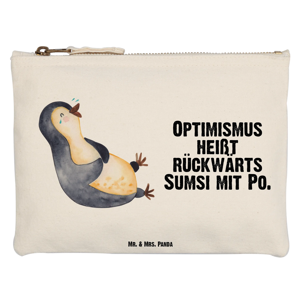 Schminktasche Pinguin Lachen Schminktasche, Kosmetiktasche, Kosmetikbeutel, Stiftemäppchen, Etui, Federmappe, Makeup, XXL, Schminketui, Kosmetiketui, Schlamperetui, Pinguin, Pinguine, lustiger Spruch, Optimismus, Fröhlich, Lachen, Humor, Fröhlichkeit