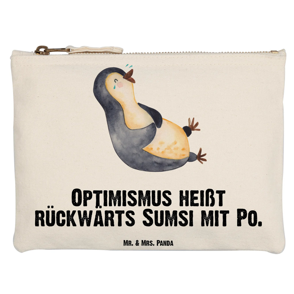 Schminktasche Pinguin Lachen Schminktasche, Kosmetiktasche, Kosmetikbeutel, Stiftemäppchen, Etui, Federmappe, Makeup, XXL, Schminketui, Kosmetiketui, Schlamperetui, Pinguin, Pinguine, lustiger Spruch, Optimismus, Fröhlich, Lachen, Humor, Fröhlichkeit