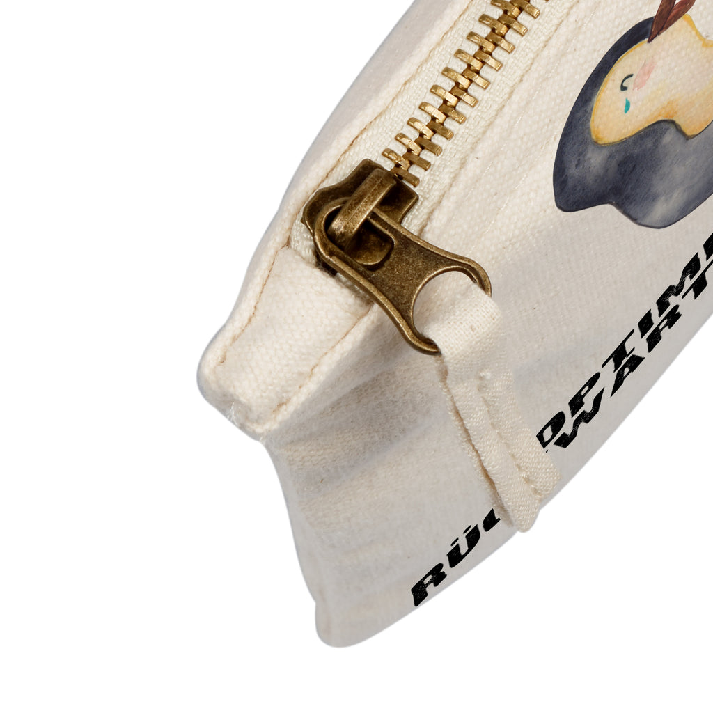 Schminktasche Pinguin Lachen Schminktasche, Kosmetiktasche, Kosmetikbeutel, Stiftemäppchen, Etui, Federmappe, Makeup, XXL, Schminketui, Kosmetiketui, Schlamperetui, Pinguin, Pinguine, lustiger Spruch, Optimismus, Fröhlich, Lachen, Humor, Fröhlichkeit