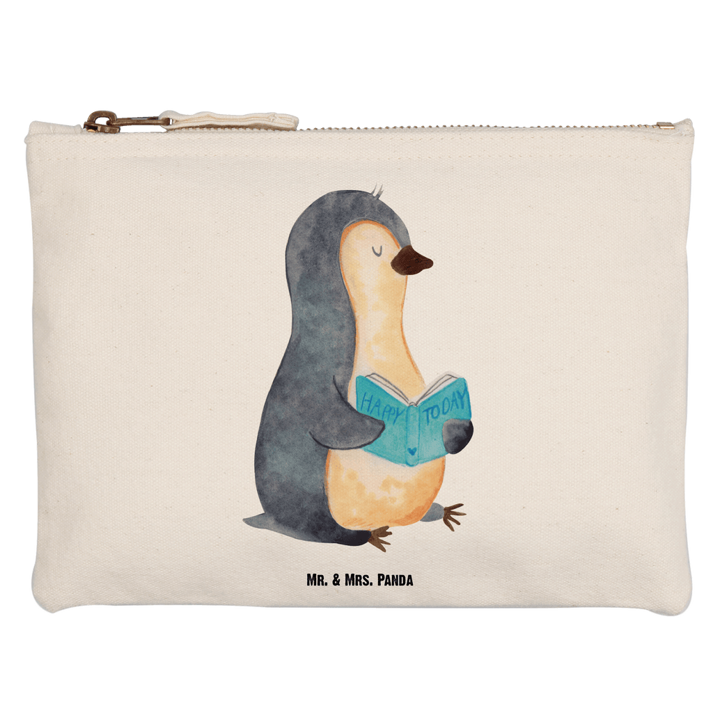 Schminktasche Pinguin Buch Schminktasche, Kosmetiktasche, Kosmetikbeutel, Stiftemäppchen, Etui, Federmappe, Makeup, XXL, Schminketui, Kosmetiketui, Schlamperetui, Pinguin, Pinguine, Buch, Lesen, Bücherwurm, Nichtstun, Faulenzen, Ferien, Urlaub, Freizeit