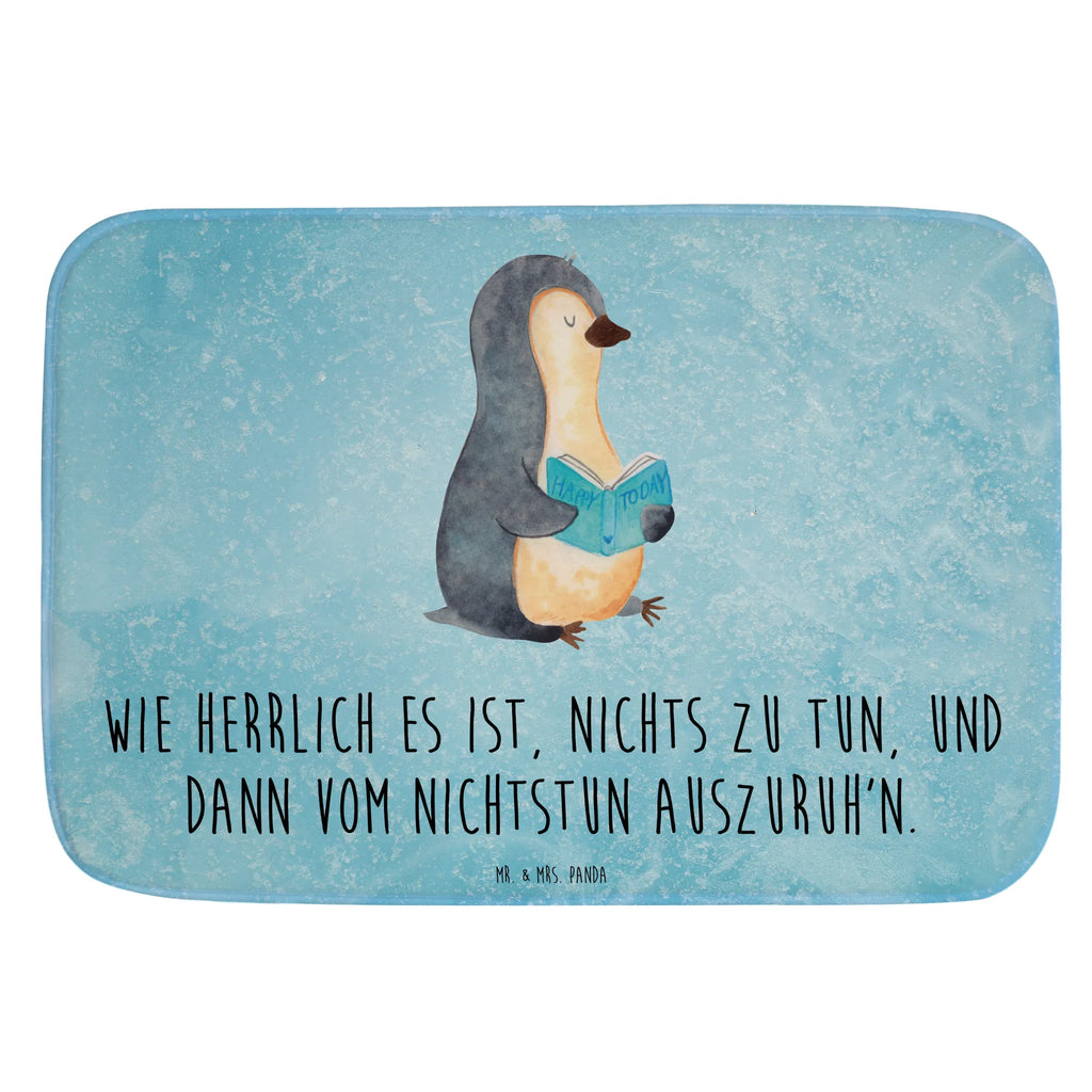 Badvorleger Pinguin Buch Badematte, Badteppich, Duschvorleger, Badezimmerteppich, Badezimmermatte, Badvorleger, Duschmatte, Duschteppich, Badteppiche, Badgarnitur, Badematten, Teppich Badezimmer, Badezimmermatten, Pinguin, Pinguine, Buch, Lesen, Bücherwurm, Nichtstun, Faulenzen, Ferien, Urlaub, Freizeit