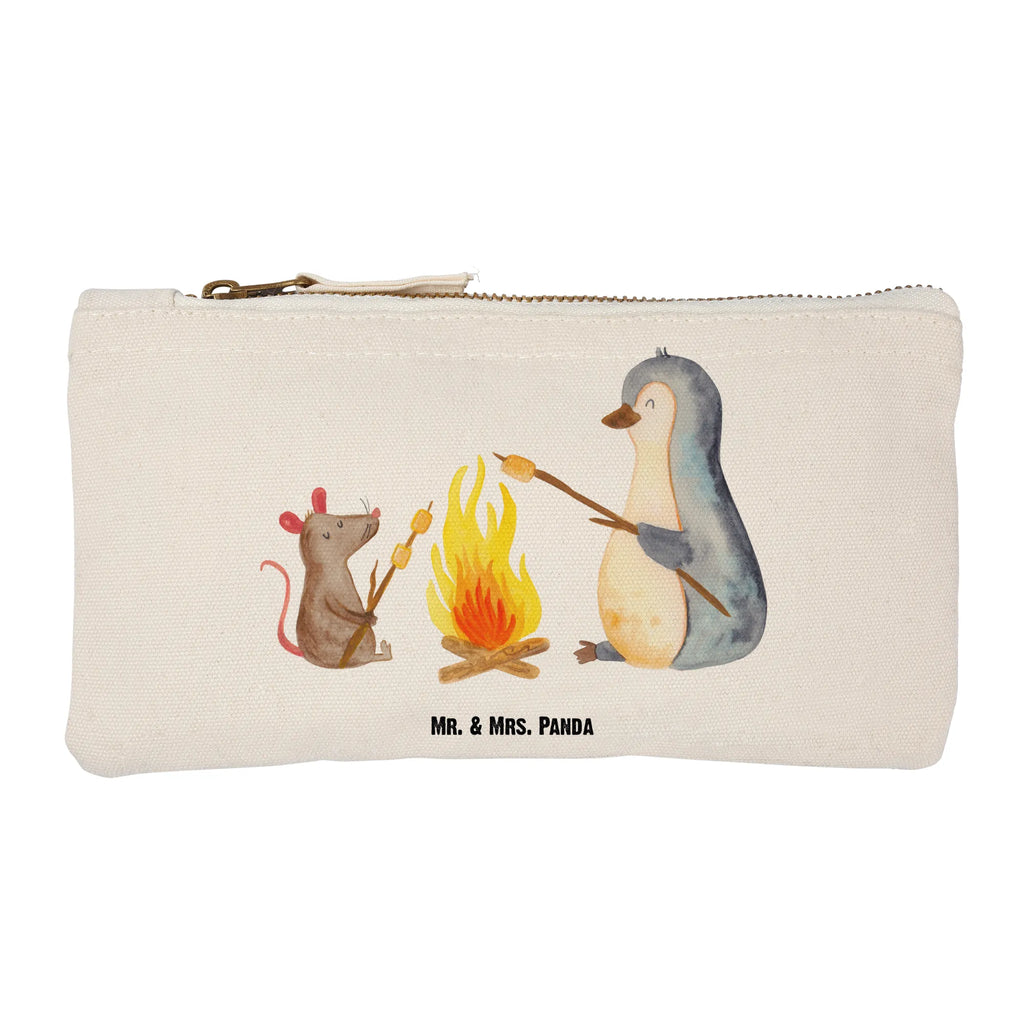 Schminktasche Pinguin Lagerfeuer Schminktasche, Kosmetiktasche, Kosmetikbeutel, Stiftemäppchen, Etui, Federmappe, Makeup, XXL, Schminketui, Kosmetiketui, Schlamperetui, Pinguin, Maus, Pinguine, Lagerfeuer, Leben, Arbeit, Job, Motivation, Büro, Büroalltag, Lebensspruch, Lebensmotivation, Neustart, Liebe, grillen, Feuer, Marshmallows