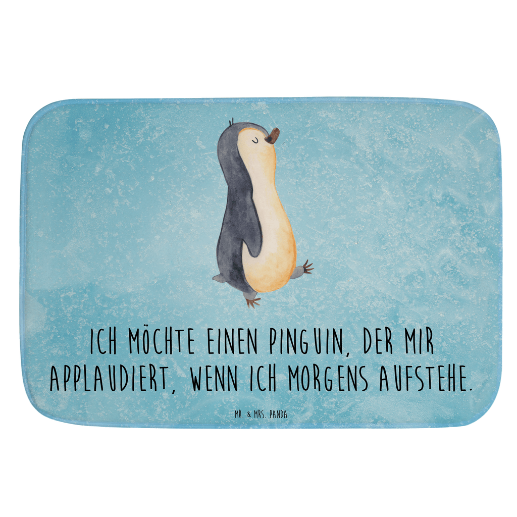 Badvorleger Pinguin marschieren Badematte, Badteppich, Duschvorleger, Badezimmerteppich, Badezimmermatte, Badvorleger, Duschmatte, Duschteppich, Badteppiche, Badgarnitur, Badematten, Teppich Badezimmer, Badezimmermatten, Pinguin, Pinguine, Frühaufsteher, Langschläfer, Bruder, Schwester, Familie