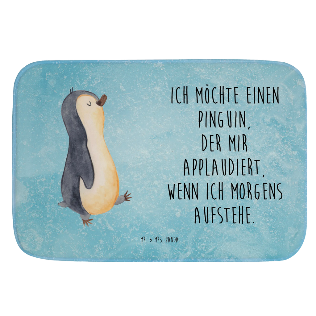 Badvorleger Pinguin marschieren Badematte, Badteppich, Duschvorleger, Badezimmerteppich, Badezimmermatte, Badvorleger, Duschmatte, Duschteppich, Badteppiche, Badgarnitur, Badematten, Teppich Badezimmer, Badezimmermatten, Pinguin, Pinguine, Frühaufsteher, Langschläfer, Bruder, Schwester, Familie