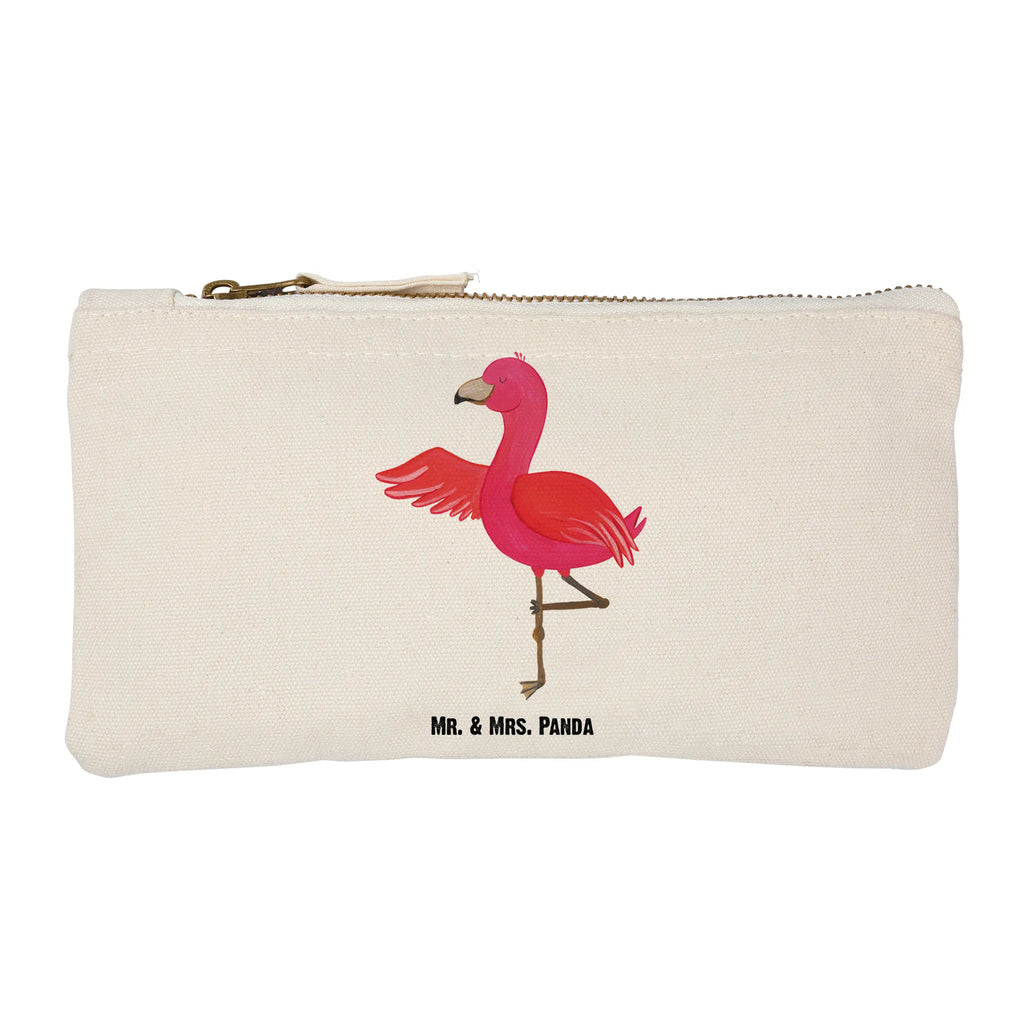 Schminktasche Flamingo Yoga Schminktasche, Kosmetiktasche, Kosmetikbeutel, Stiftemäppchen, Etui, Federmappe, Makeup, XXL, Schminketui, Kosmetiketui, Schlamperetui, Flamingo, Vogel, Yoga, Namaste, Achtsamkeit, Yoga-Übung, Entspannung, Ärger, Aufregen, Tiefenentspannung