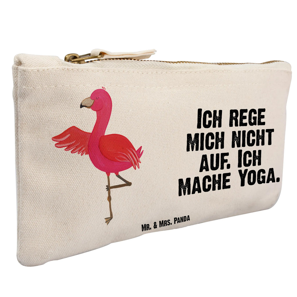 Schminktasche Flamingo Yoga Schminktasche, Kosmetiktasche, Kosmetikbeutel, Stiftemäppchen, Etui, Federmappe, Makeup, XXL, Schminketui, Kosmetiketui, Schlamperetui, Flamingo, Vogel, Yoga, Namaste, Achtsamkeit, Yoga-Übung, Entspannung, Ärger, Aufregen, Tiefenentspannung