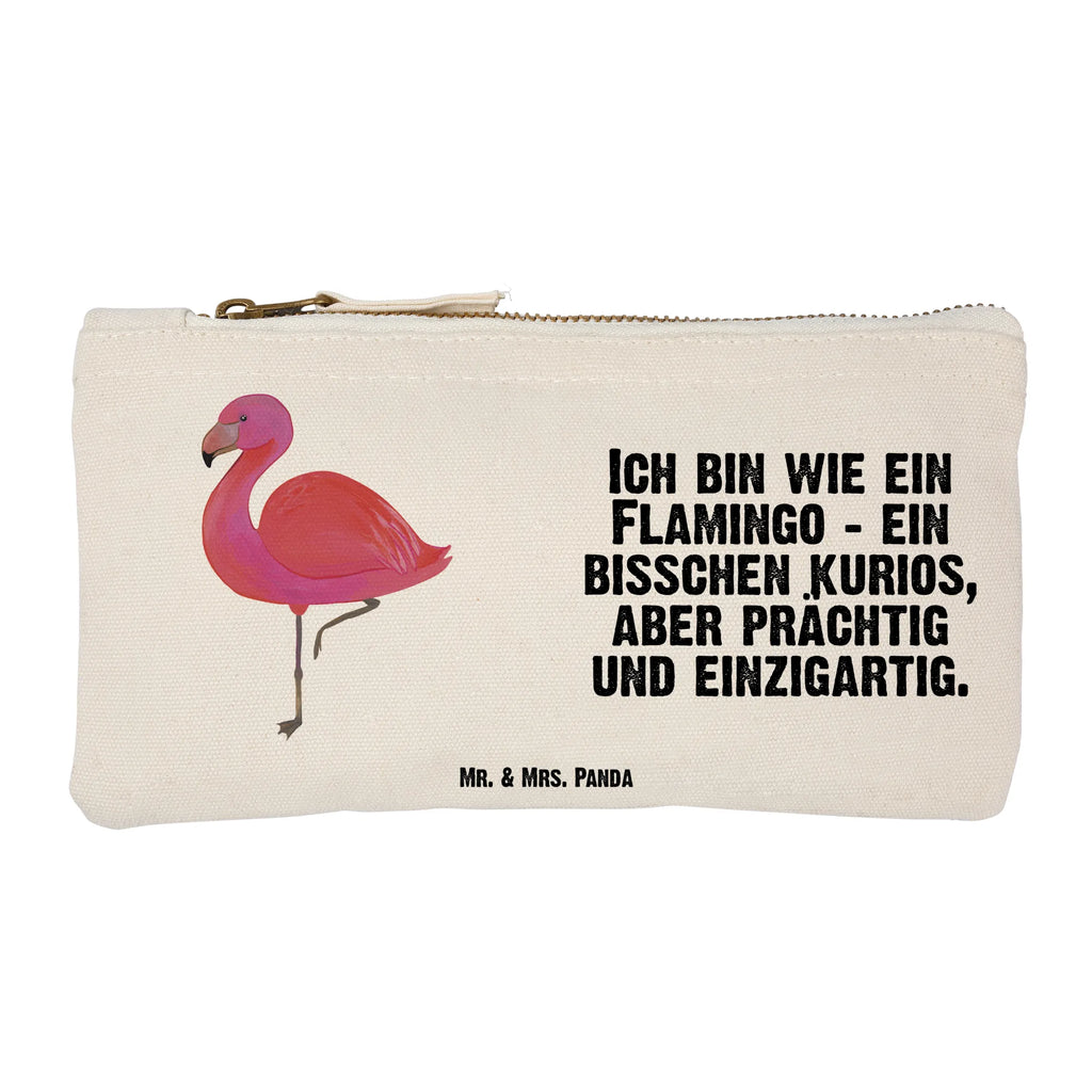 Schminktasche Flamingo Classic Schminktasche, Kosmetiktasche, Kosmetikbeutel, Stiftemäppchen, Etui, Federmappe, Makeup, XXL, Schminketui, Kosmetiketui, Schlamperetui, Flamingo, Einzigartig, Selbstliebe, Stolz, ich, für mich, Spruch, Freundin, Freundinnen, Außenseiter, Sohn, Tochter, Geschwister