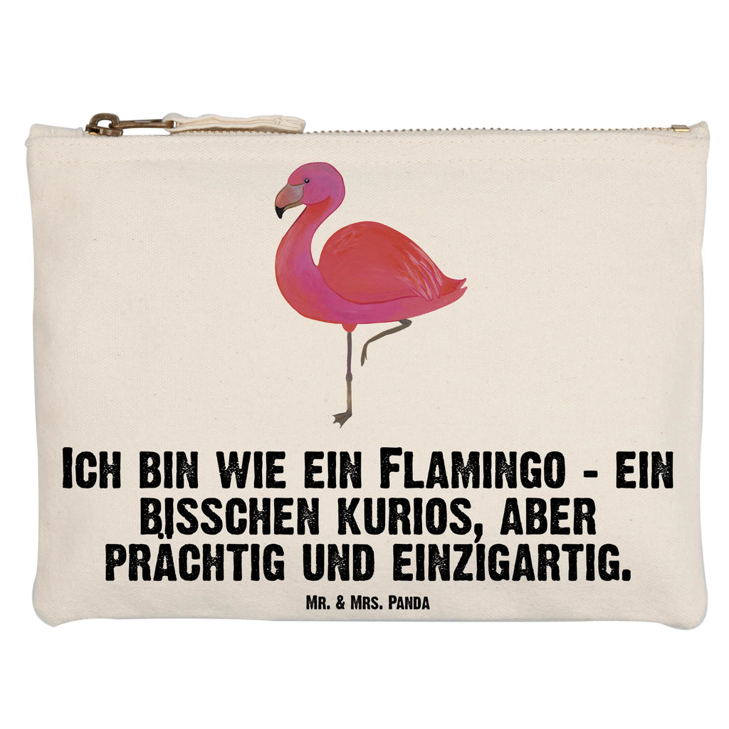 Schminktasche Flamingo Classic Schminktasche, Kosmetiktasche, Kosmetikbeutel, Stiftemäppchen, Etui, Federmappe, Makeup, XXL, Schminketui, Kosmetiketui, Schlamperetui, Flamingo, Einzigartig, Selbstliebe, Stolz, ich, für mich, Spruch, Freundin, Freundinnen, Außenseiter, Sohn, Tochter, Geschwister