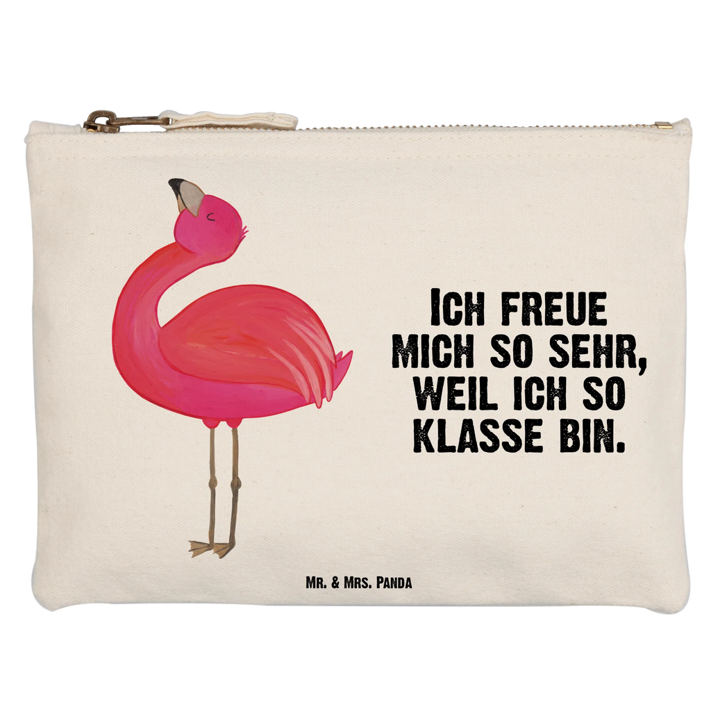 Schminktasche Flamingo Stolz Schminktasche, Kosmetiktasche, Kosmetikbeutel, Stiftemäppchen, Etui, Federmappe, Makeup, XXL, Schminketui, Kosmetiketui, Schlamperetui, Flamingo, stolz, Freude, Selbstliebe, Selbstakzeptanz, Freundin, beste Freundin, Tochter, Mama, Schwester